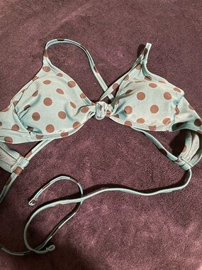 Dark Green/Blue Bikini Top